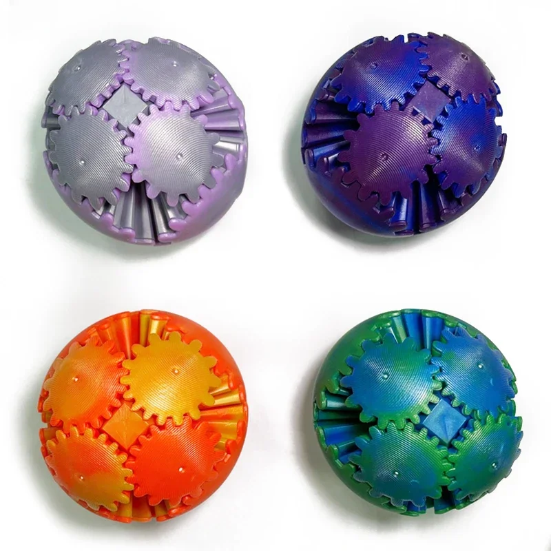 3D Printing Gears - 3D-geprinte Gear Ball Fidget Toy Spin