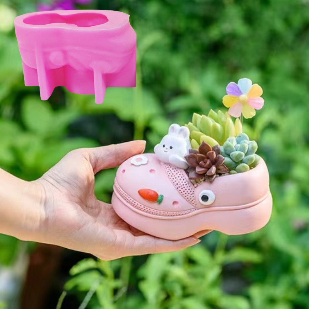 3D Printing Pot - 3D Dierenslippers Vetplant Bloempot Hars Siliconen