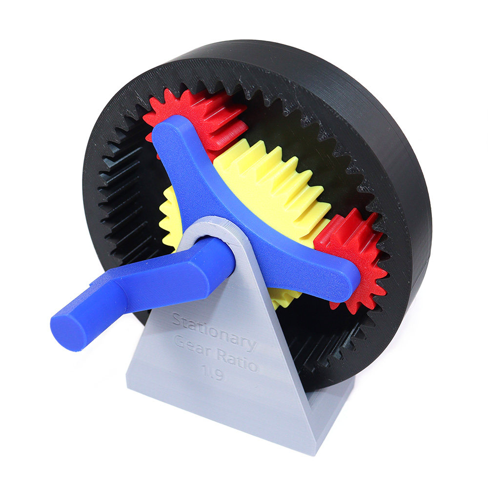 3D Printing Gears - Monteerbaar Planetair Tandwielmodel Mechanische Tandwielset Transmissiesysteem