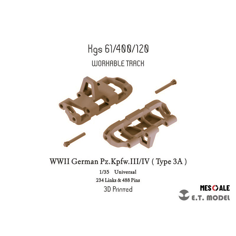 3D Printing Ultem - ET 1/35 P35-020 WWII Duitse Pz.Kpfw.III/IV