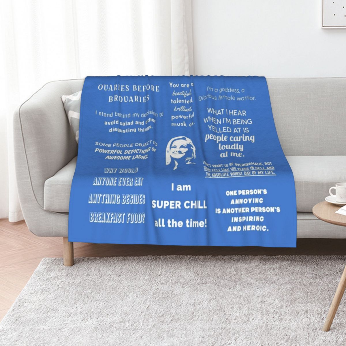 3D Printing Quote - Leslie Knope - Quotes Throw Blanket
