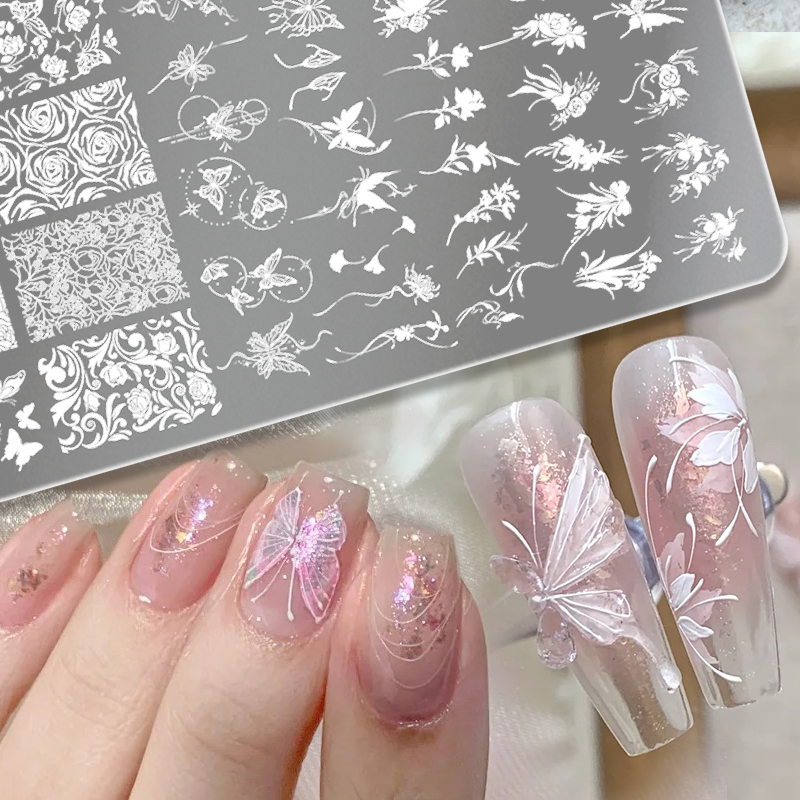 3D Printing Stainless Steel - BORN PRETTY Bladeren Bloem Nail Art