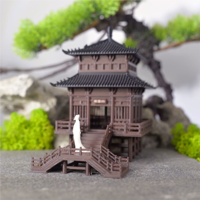 3D Printing Pot - Retro Architectuur Ornamenten Paviljoens Chinese Stijl