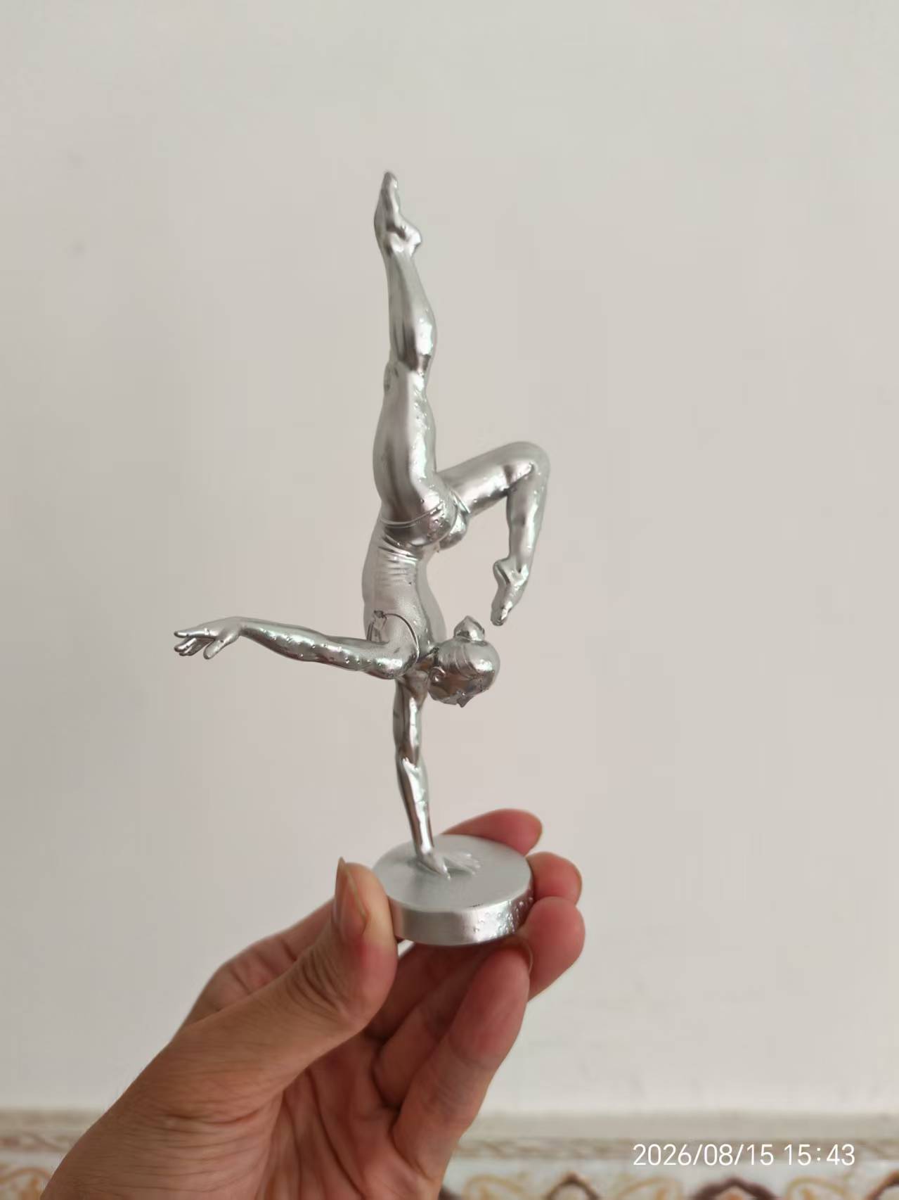 3D Printing Ultem - 3D-geprinte, met één hand balancerende balletdanseres-figuur,