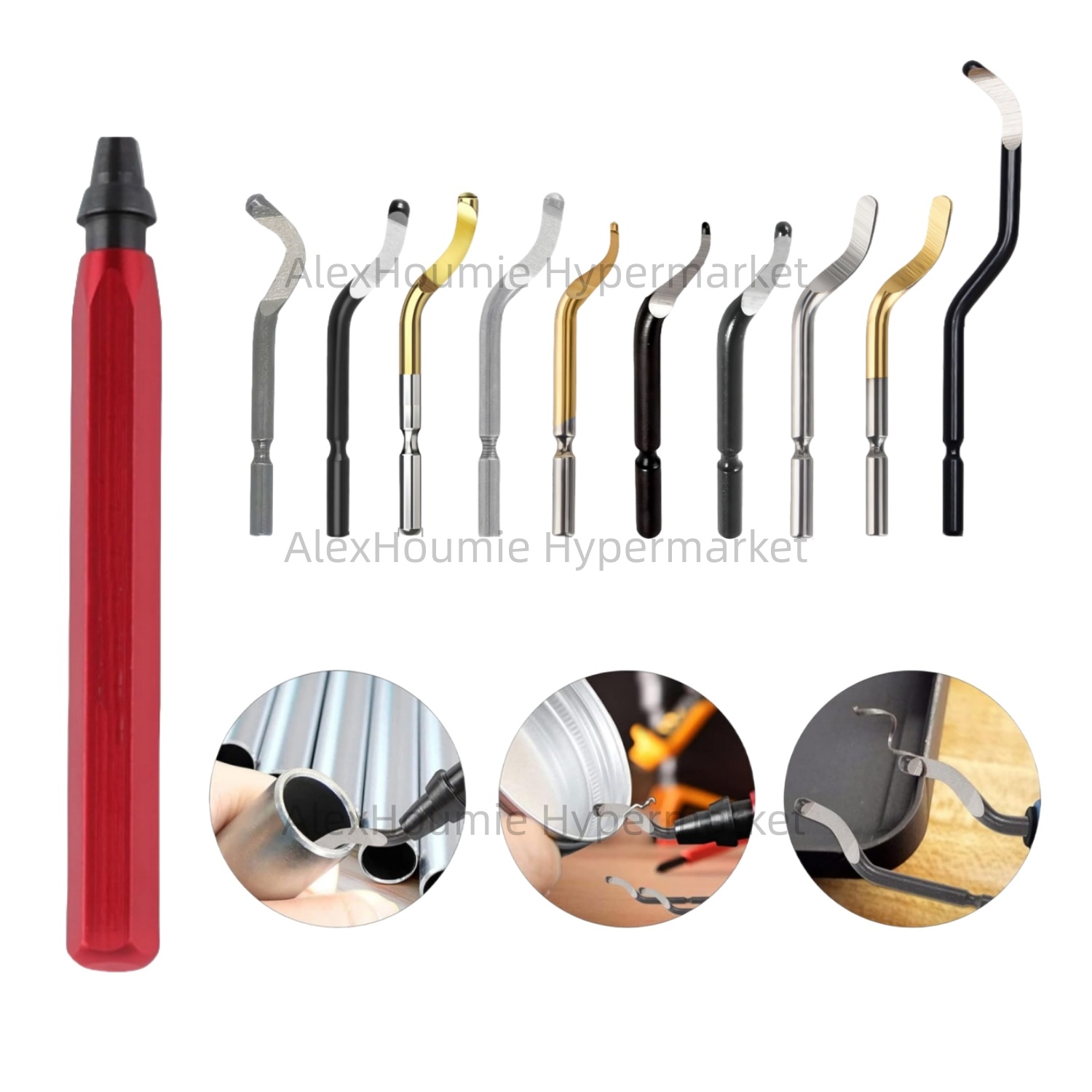 3D Printing Stainless Steel - RB1000 Handmetalen ontbraamgereedschap Rood met 360