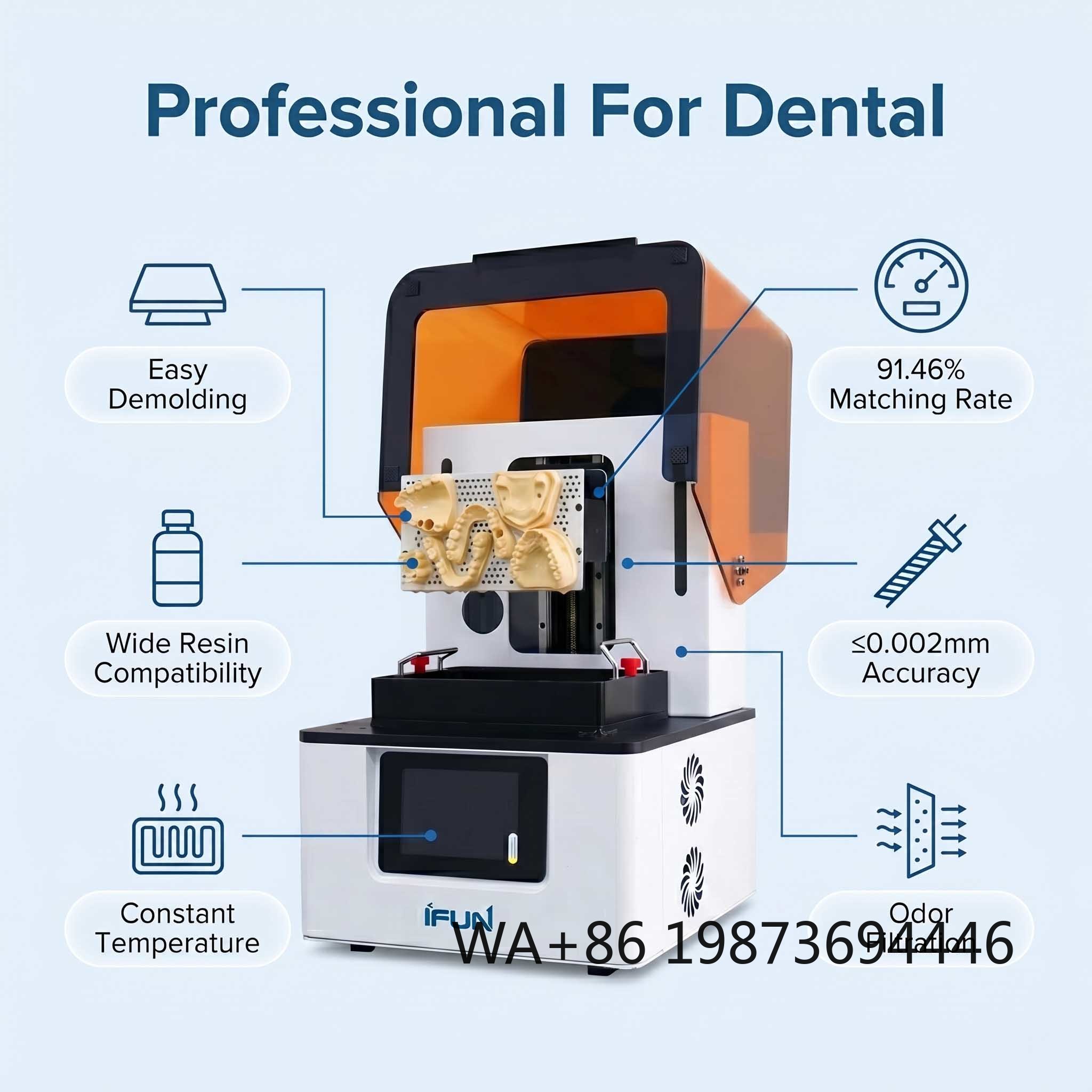 3D Printing Dental - Professionele hars 3D-printer voor tandheelkunde, gebruikt