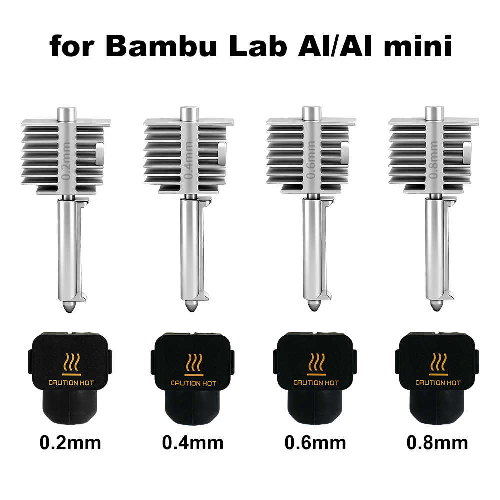 3D Printing Stainless Steel - 3D-printaccessoires A1/A1 Mini Geïntegreerde Nozzle Hotend