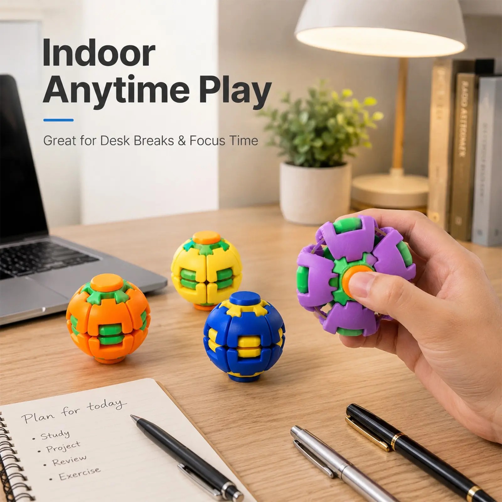 3D Printing Viral - 3D-geprinte virale fidget spinner bal, handzame