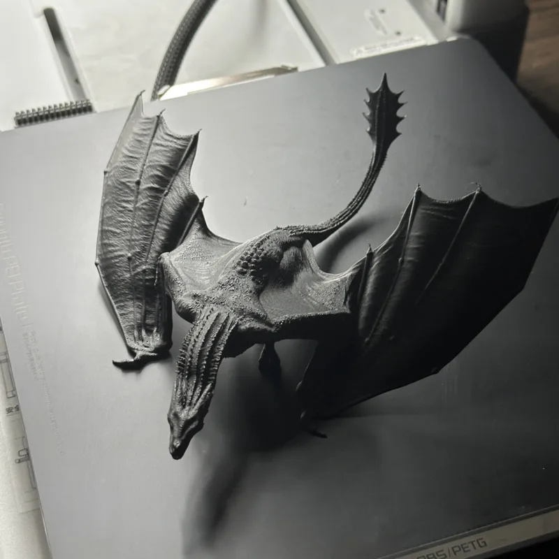 3D Printing Ultem - 3D-geprint drakenmodel hars vliegende draak beeldje