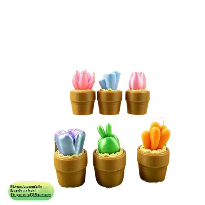 3D Printing Pot - Mini 3D-geprinte potje sleutelhanger schattig fidget