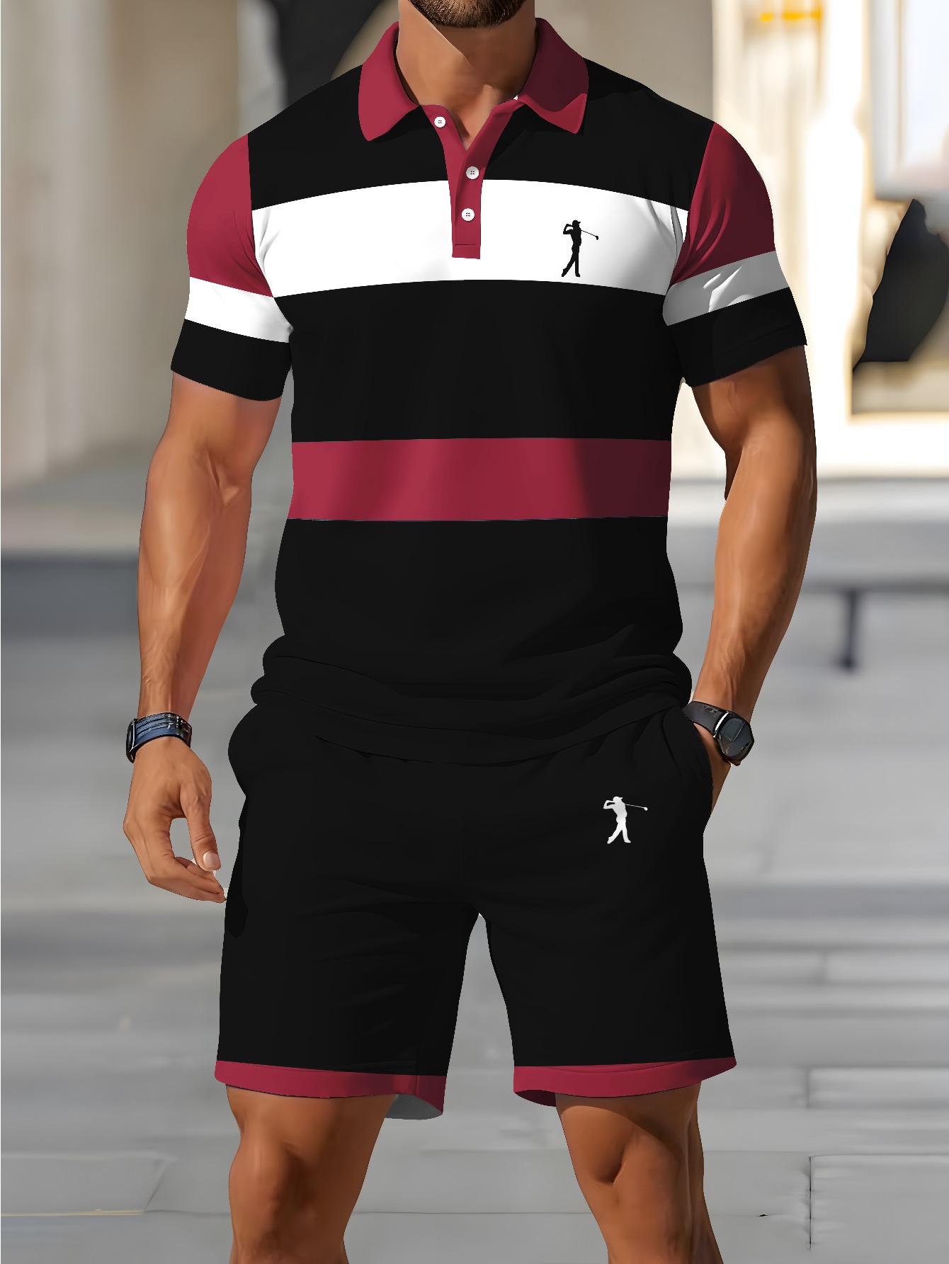 3D Printing Designing - 2026 Zomer Heren Polo Shirt Set