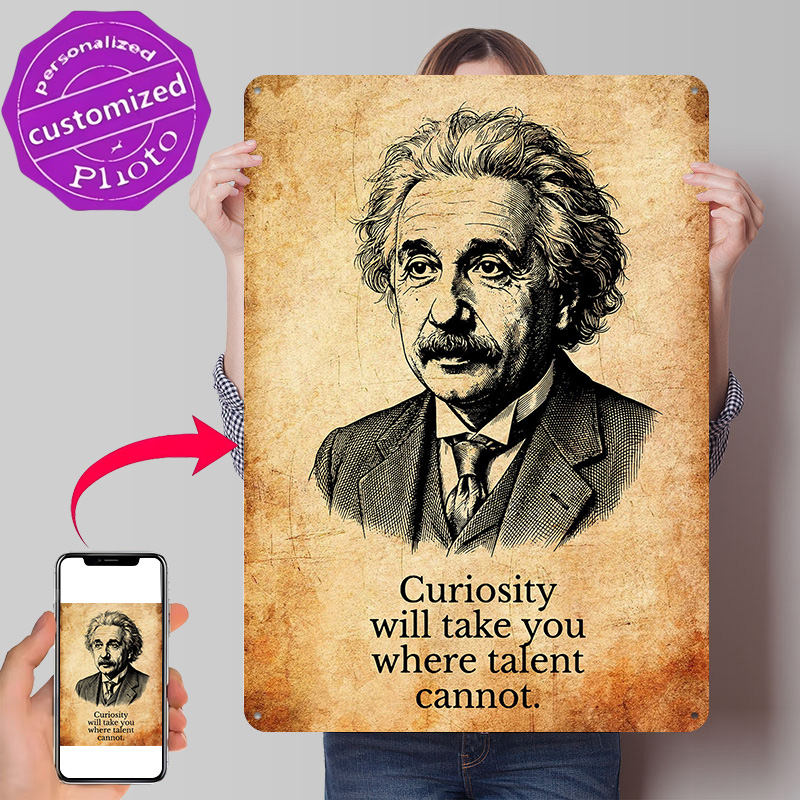 3D Printing Quote - Albert Einstein Inspirerende Citaat Poster Retro