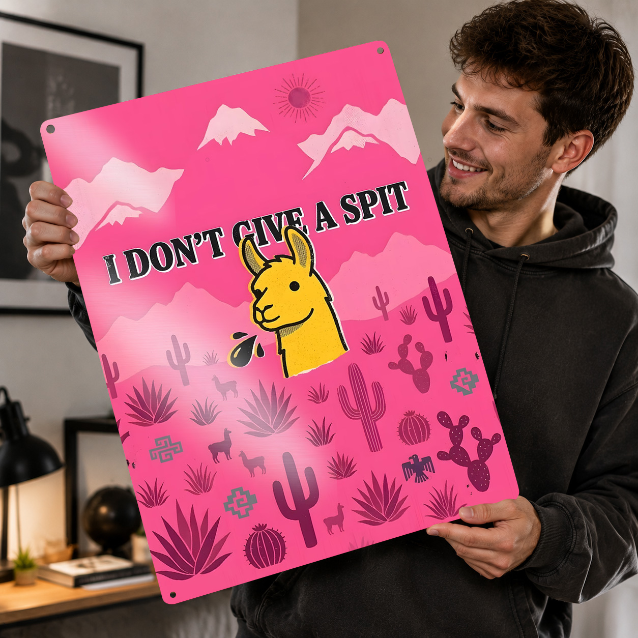 3D Printing Quote - Lama die spuugt Grappig Citaat 'IK