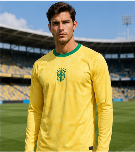 3D Printing Designing - Brazilië 2026 Herdenkingseditie 3D-geprint voetbalshirt met