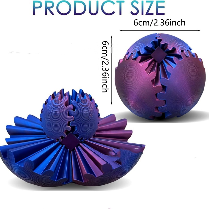 3D-geprinte Gear Ball Spin Dec - 3D Printing Gears recensie en prijs