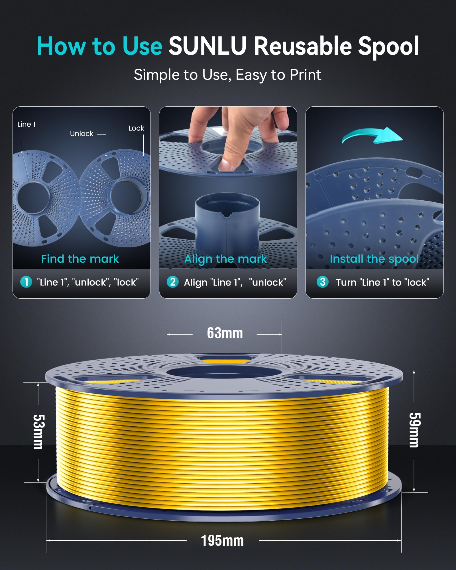 SUNLU SILK 3D-printfilament 1, - 3D Printing Nylon recensie en prijs