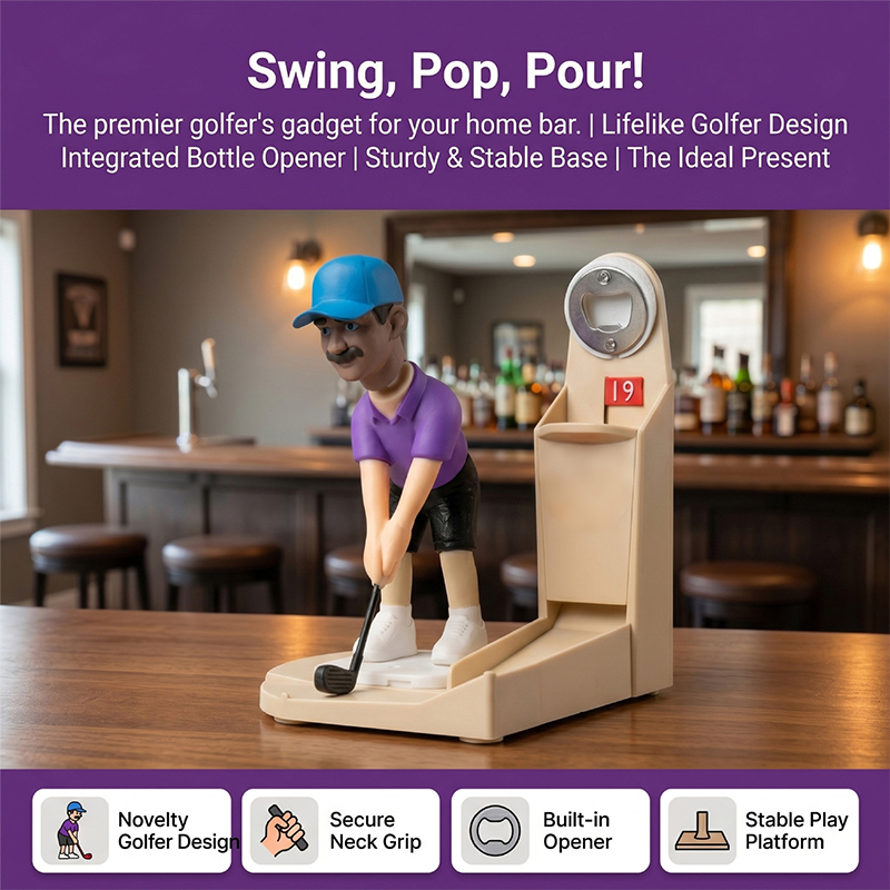 Creatieve golf flesopener 3D g - 3D Printing Stainless Steel recensie en prijs