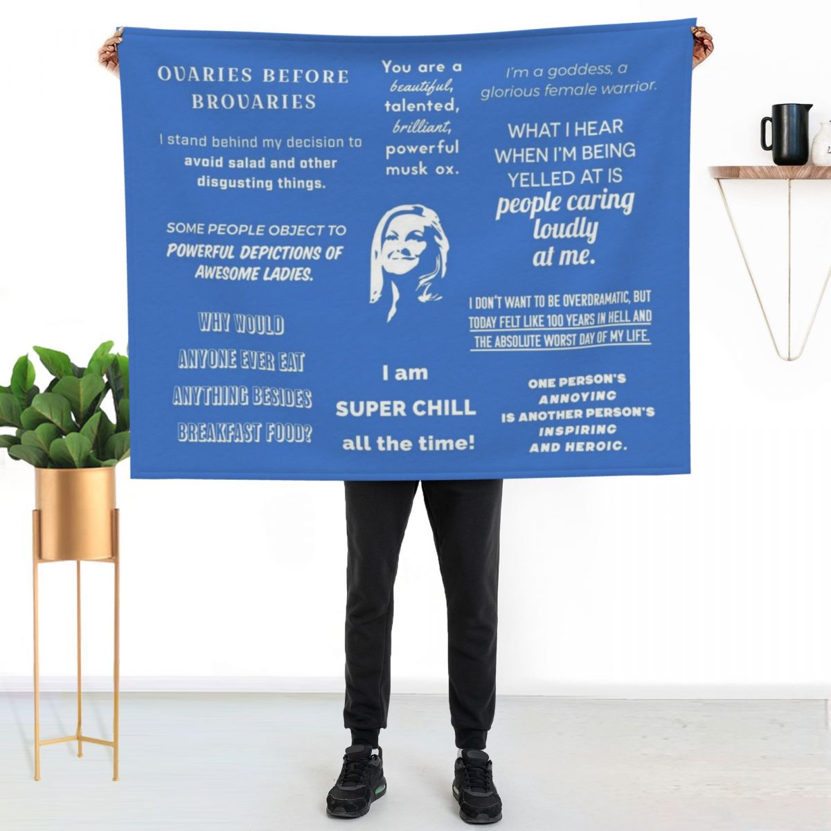Leslie Knope - Quotes Throw Bl - 3D Printing Quote recensie en prijs