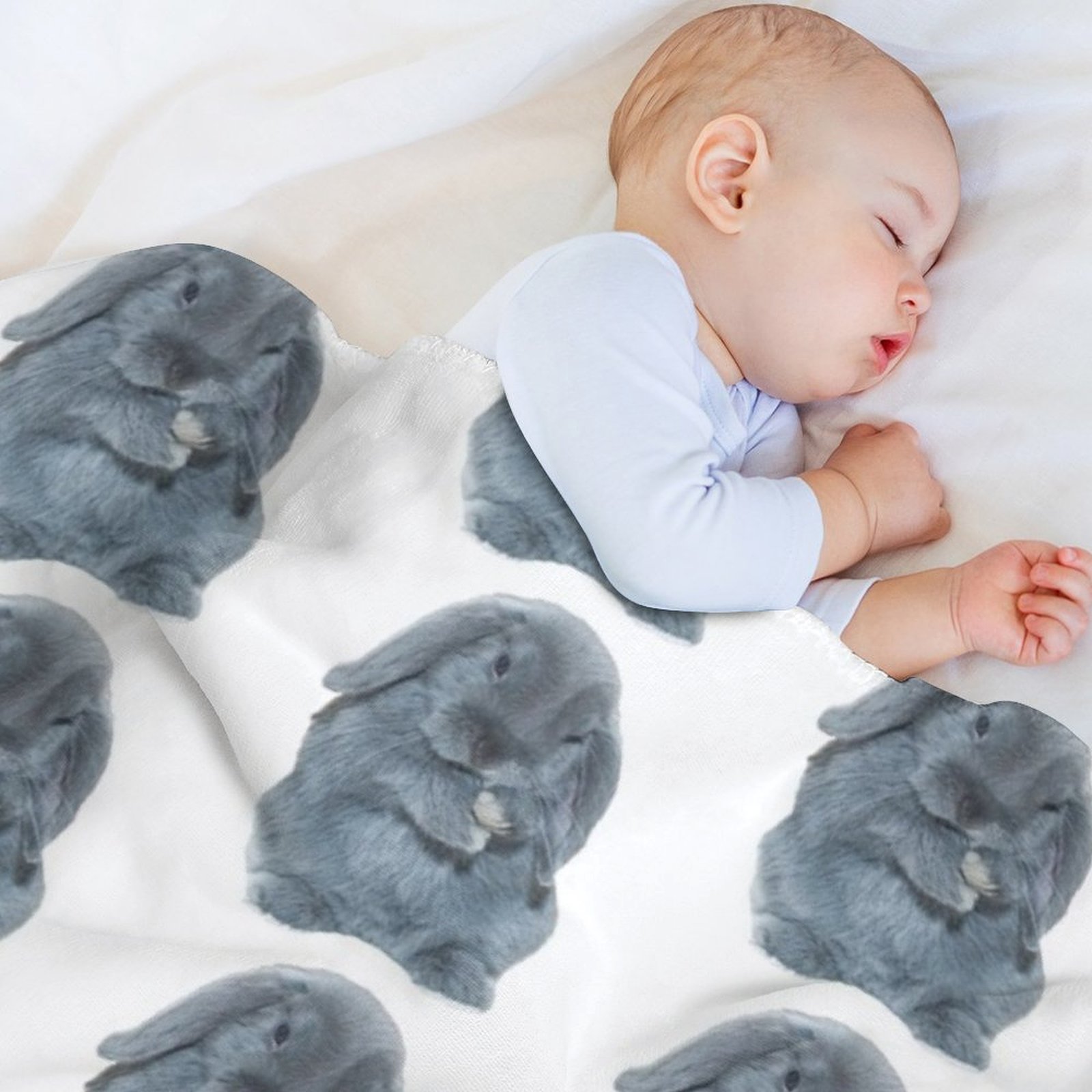 Een grijze mini lop konijnen-k - 3D Printing Rabbit recensie en prijs