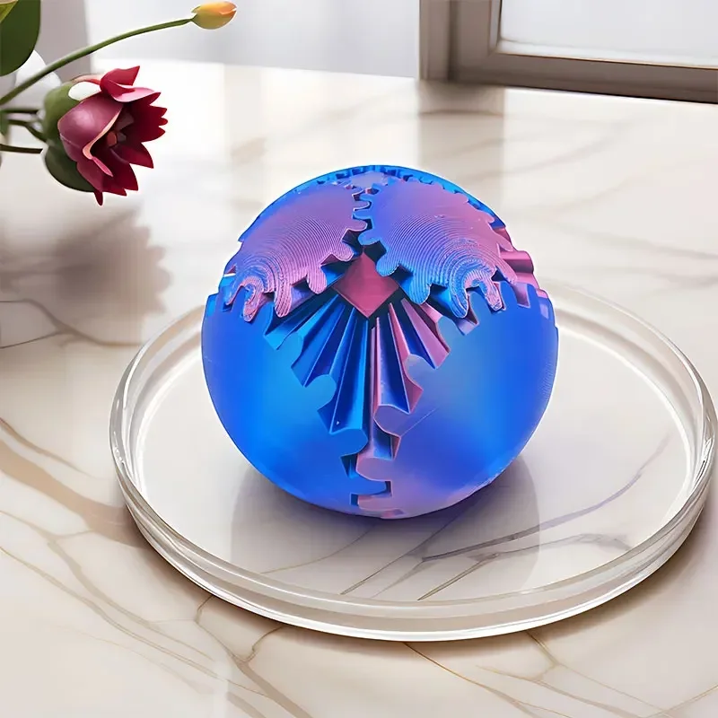 3D-geprinte uitrustingsbal Spi - 3D Printing Gears recensie en prijs