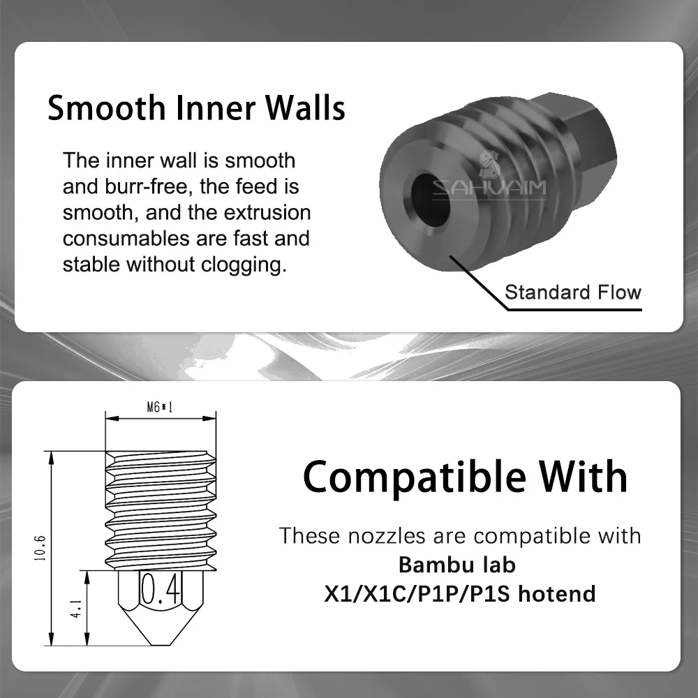 3D Printer Nozzle 0.2mm 0.4mm  - 3D Printing X1 Carbon recensie en prijs