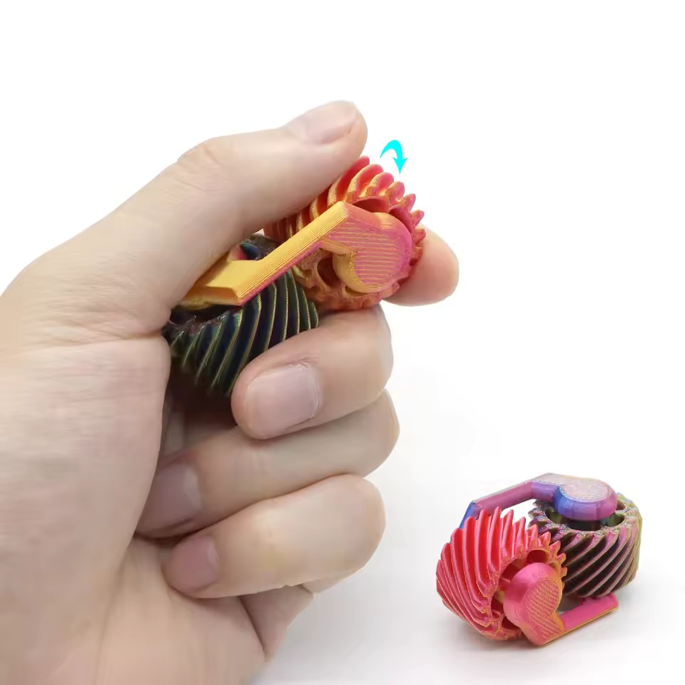 3D Geprinte Fidget Spinner Vin - 3D Printing Gears recensie en prijs