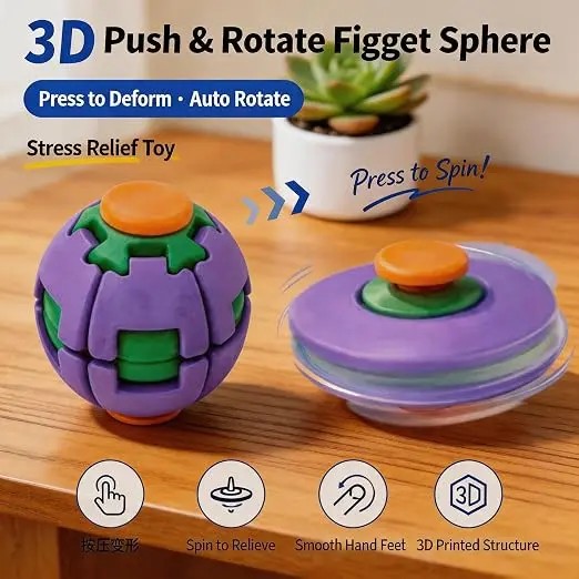 3D-geprinte virale fidget spin - 3D Printing Viral recensie en prijs