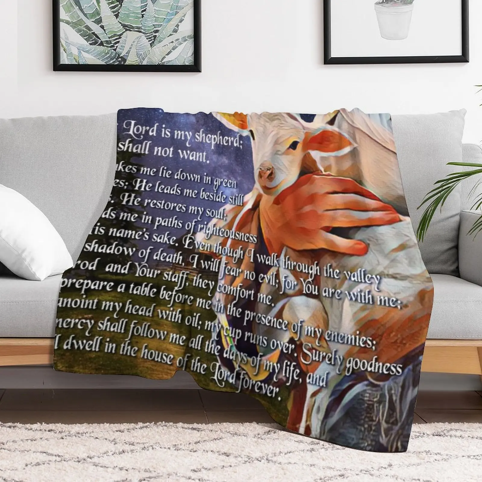 Psalm 23 Bijbelvers Gooideken  - 3D Printing Verse recensie en prijs
