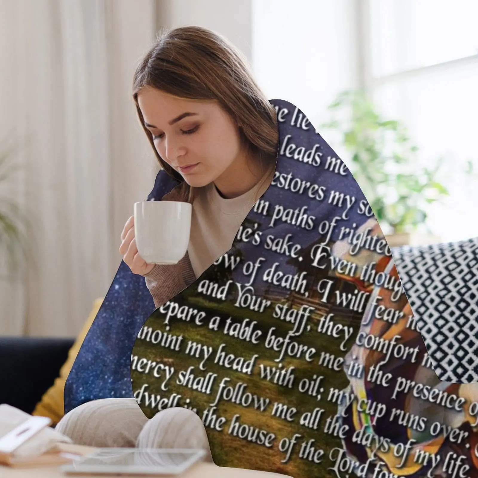 Psalm 23 Bijbelvers Gooideken  - 3D Printing Verse recensie en prijs