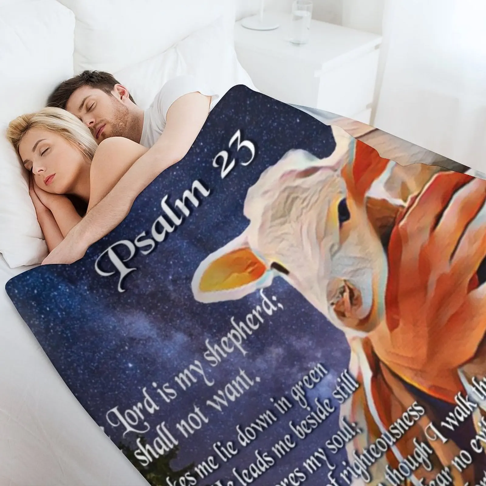 Psalm 23 Bijbelvers Gooideken  - 3D Printing Verse recensie en prijs