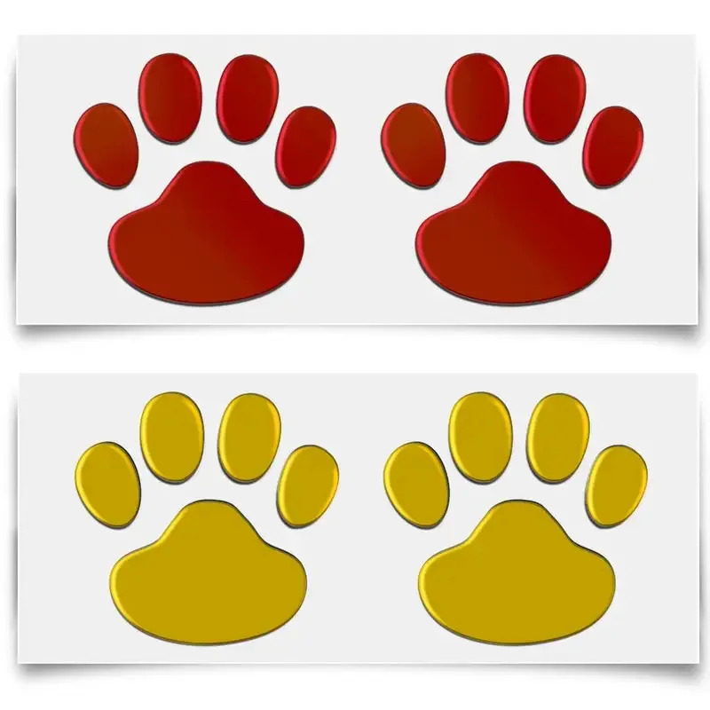 1/4Pairs 3D Stickers Poot Dier - 3D Printing Quote recensie en prijs