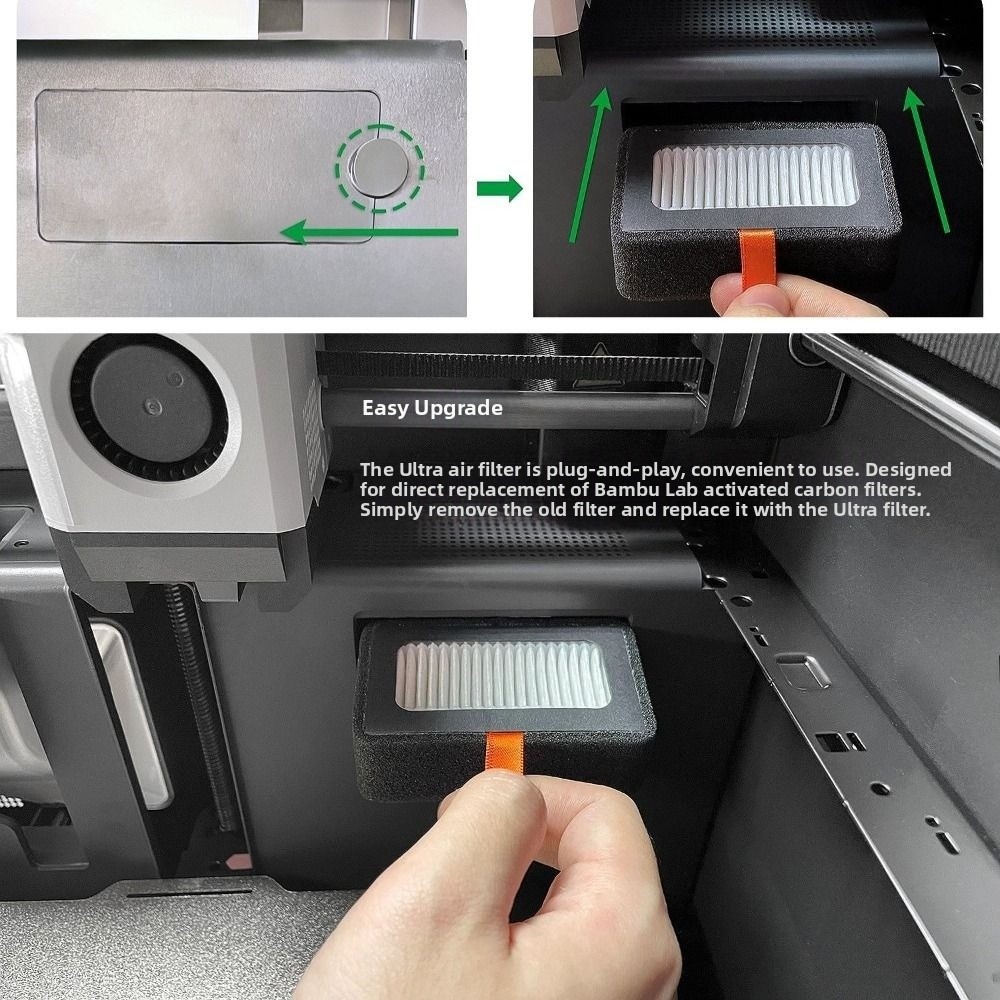 Vervanging HEPA 13 + Actieve K - 3D Printing X1 Carbon recensie en prijs