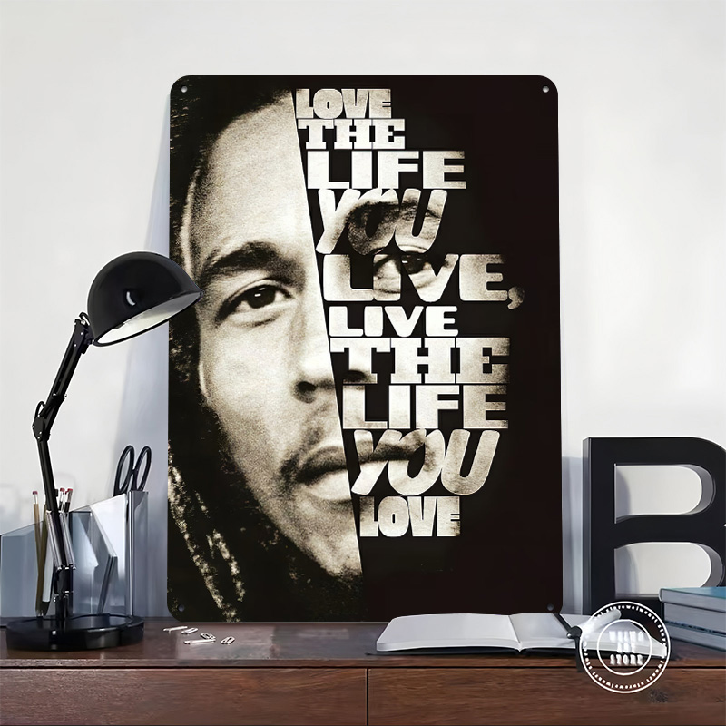 Bob Marley Quote Poster Retro  - 3D Printing Quote recensie en prijs