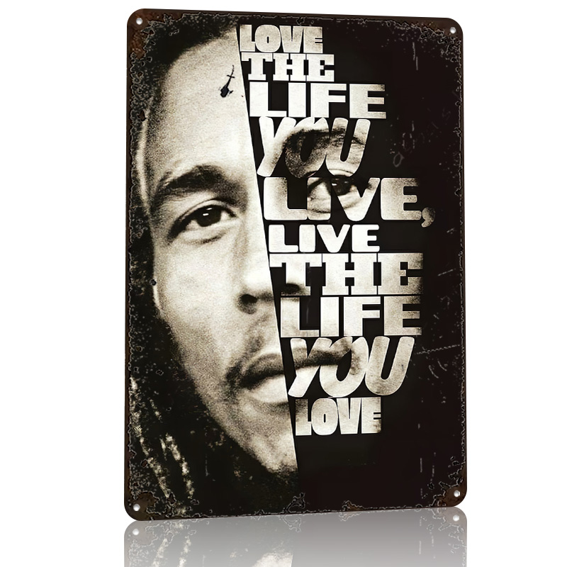 Bob Marley Quote Poster Retro  - 3D Printing Quote recensie en prijs