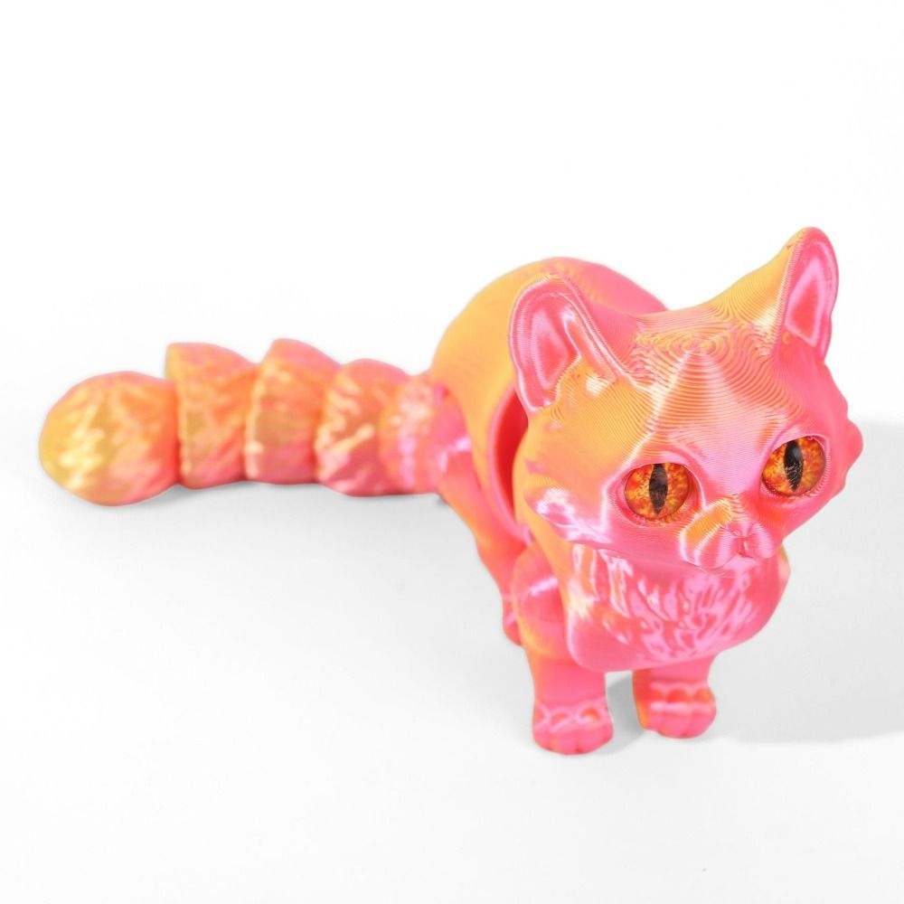 Grote ogen 3D-geprint kattenmo - 3D Printing Figure recensie en prijs